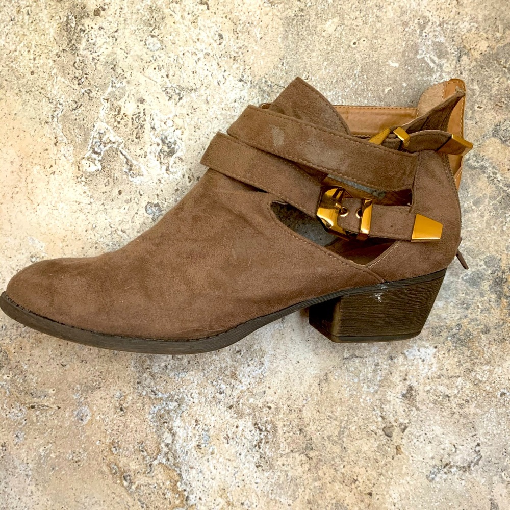 Brown booties